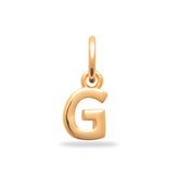 Charm Mini Initial Charm - 18k gilded