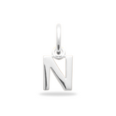 Initial charm bedel - zilver - free