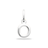 Initial charm bedel - zilver - free