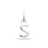 Initial charm bedel - zilver - free