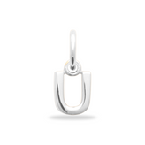 Initial charm bedel - zilver - free