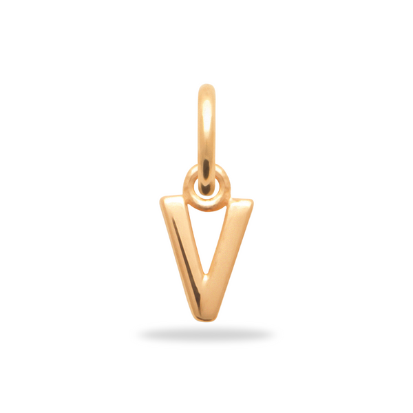 Initial-Charm-Charm 18 Karat vergoldet – gratis