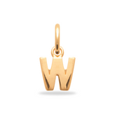 Initial charm bedel - 18k verguld - free