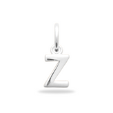 Initial charm bedel - zilver - free