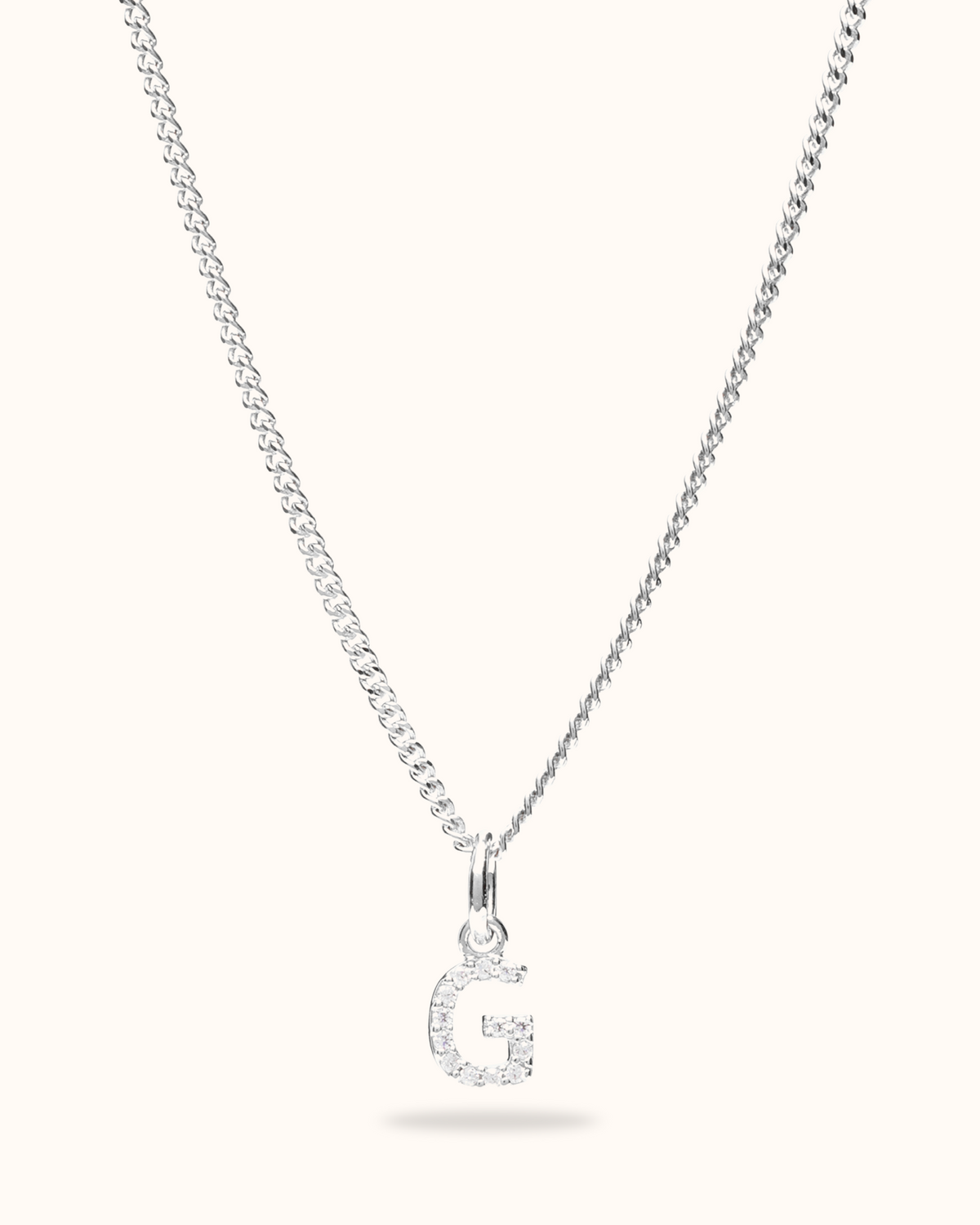 Collier Charme Initiale Éclat - Argent