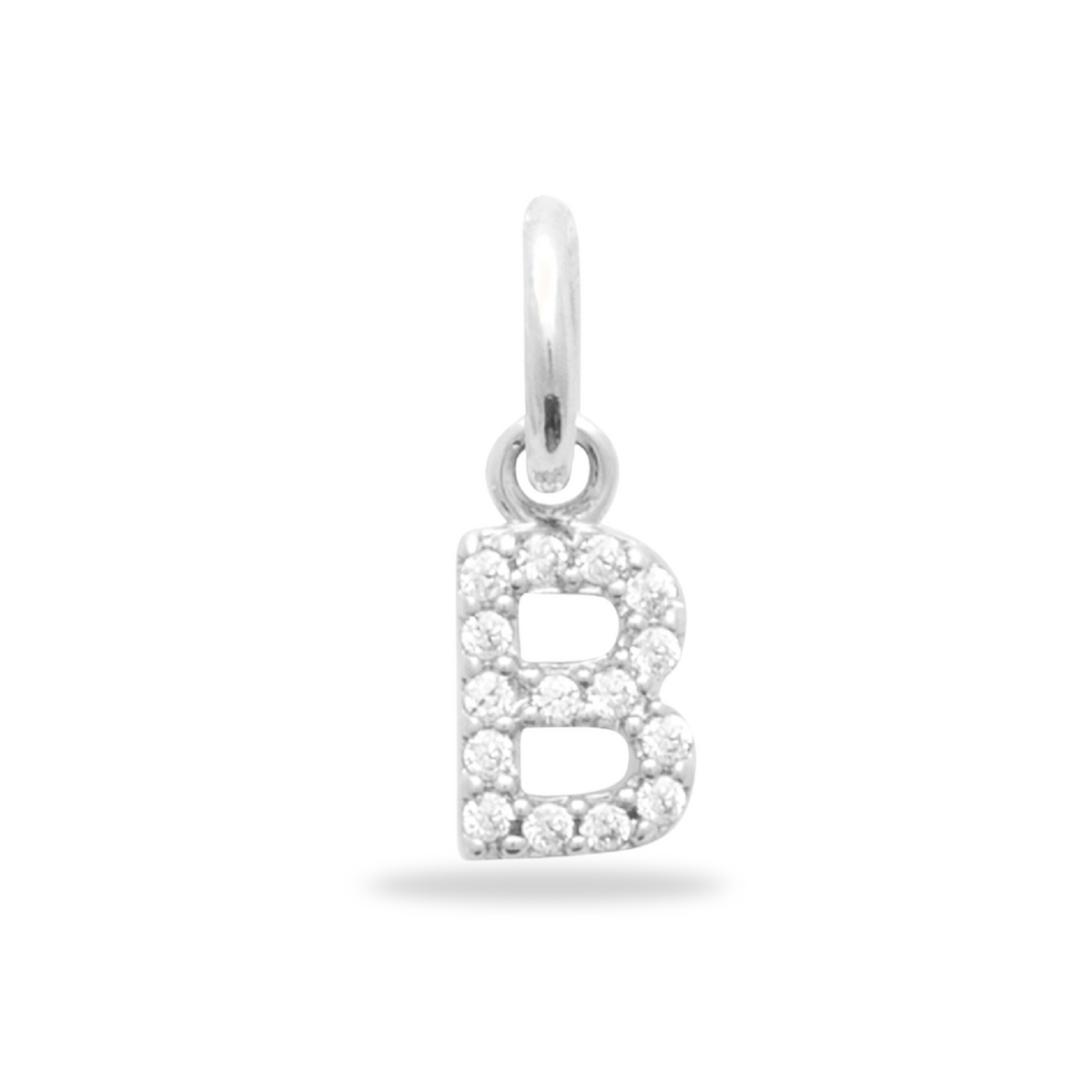 Charm Mini breloque initiale scintillante - Argent Sterling 925
