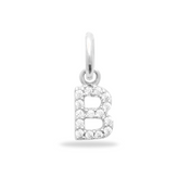 Charm initiale Sparkle Charm en argent sterling 925 - gratuit