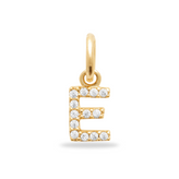 Initial Charm Sparkle Bedel 18k verguld - free