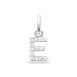 Charm Mini breloque initiale scintillante - Argent Sterling 925