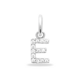 Initial Charm Sparkle Charm 925 Sterling Silber – gratis