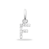 Charm Mini breloque initiale scintillante - Argent Sterling 925