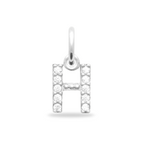 Charm Mini breloque initiale scintillante - Argent Sterling 925