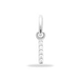 Initial Charm Sparkle Bedel - 925 sterling zilver - free