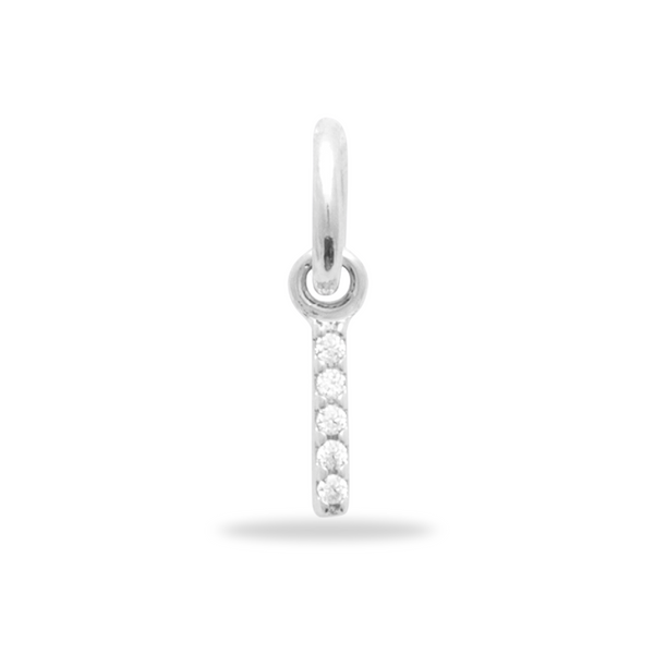 Charm initiale Sparkle Charm en argent sterling 925 - gratuit