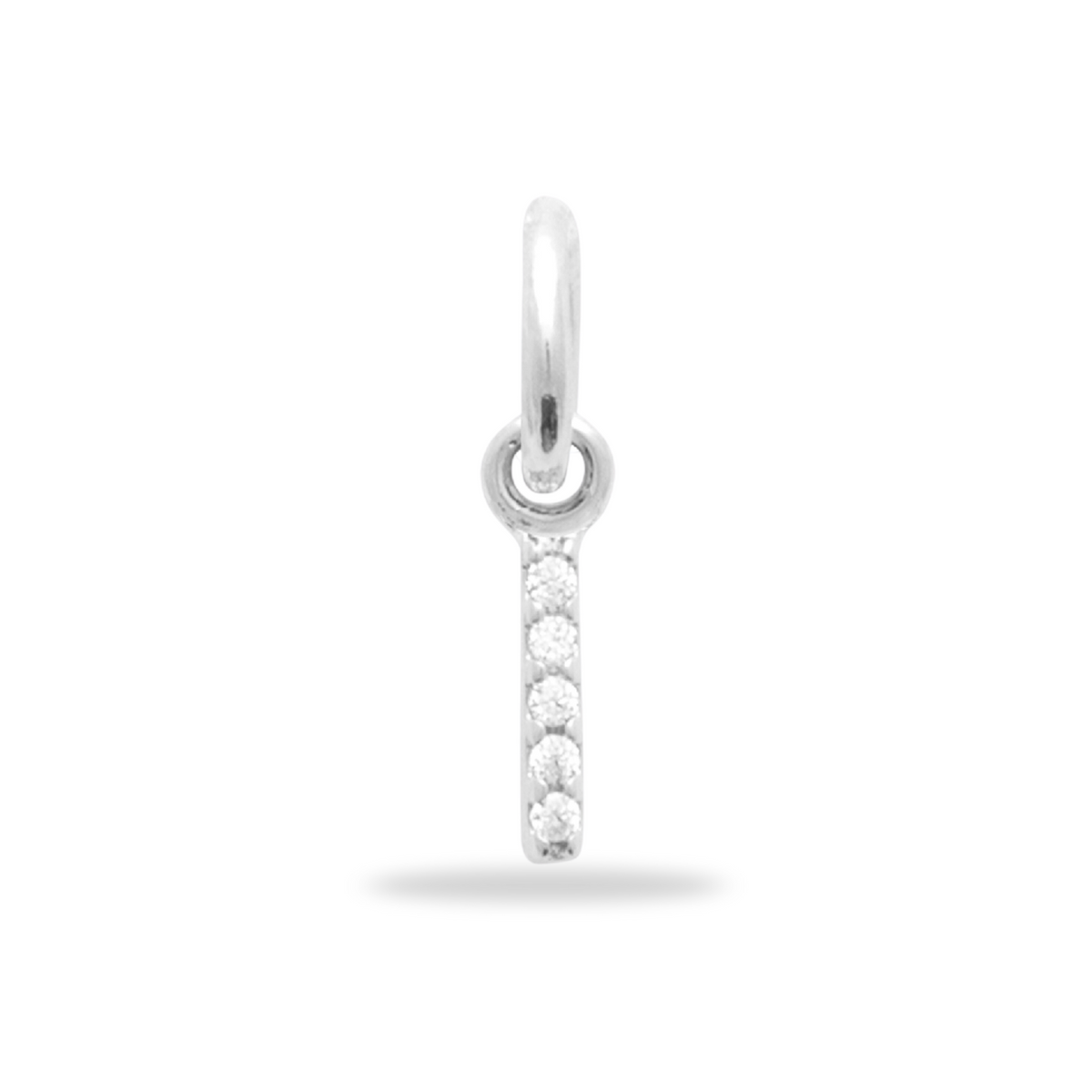 Charm Mini breloque initiale scintillante - Argent Sterling 925