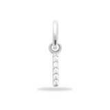 Charm Mini breloque initiale scintillante - Argent Sterling 925
