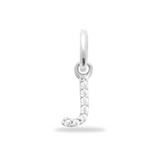 Charm Mini breloque initiale scintillante - Argent Sterling 925