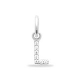 Initial Charm Sparkle Charm 925 Sterling Silber – gratis