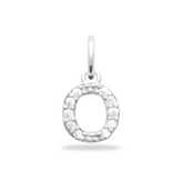 Initial Charm Sparkle Bedel - 925 sterling zilver - free