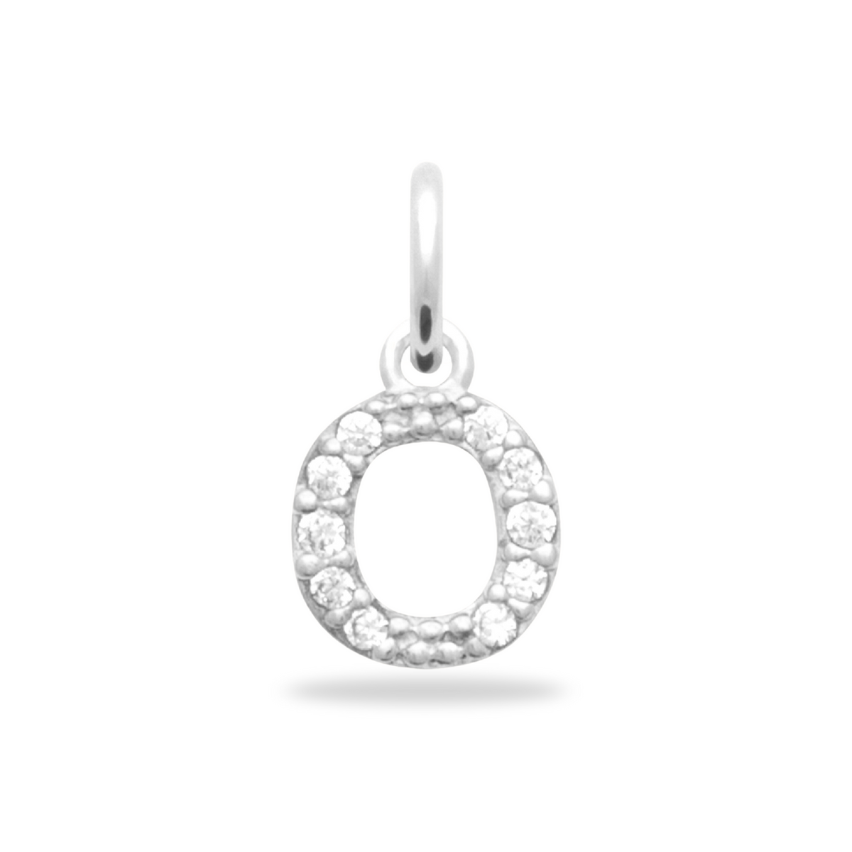 Charm Mini breloque initiale scintillante - Argent Sterling 925