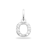 Charm Mini breloque initiale scintillante - Argent Sterling 925
