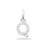 Initial Charm Sparkle Bedel - 925 sterling zilver - free