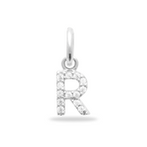 Initial Charm Sparkle Bedel - 925 sterling zilver - free