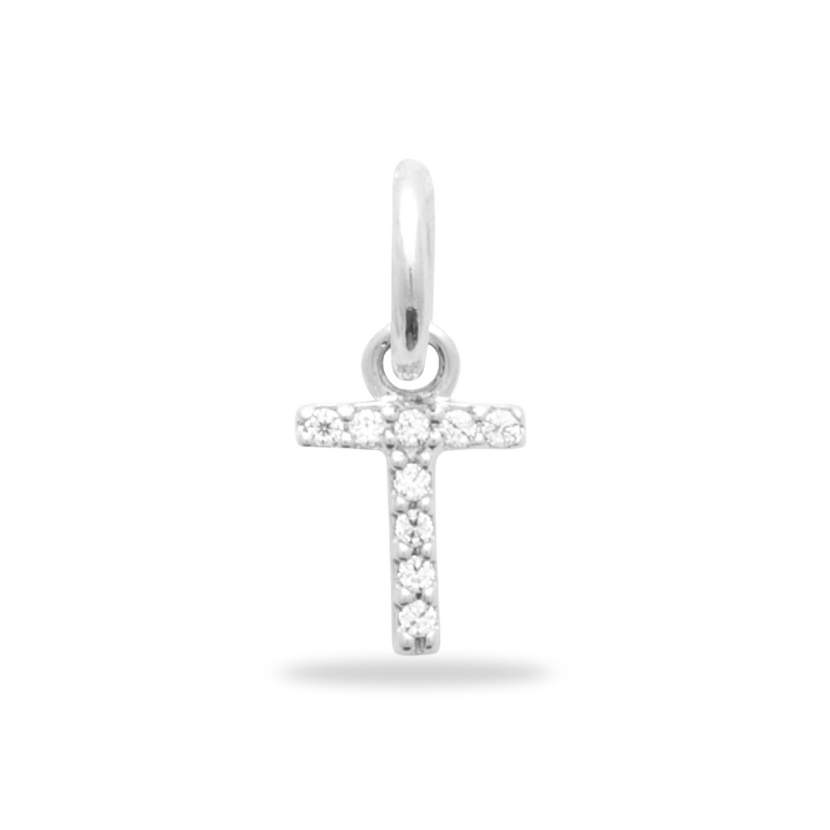 Charm Mini breloque initiale scintillante - Argent Sterling 925
