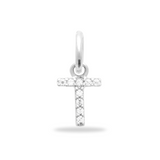 Charm Mini breloque initiale scintillante - Argent Sterling 925