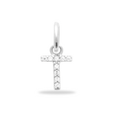 Initial Charm Sparkle Charm 925 Sterling Silber – gratis