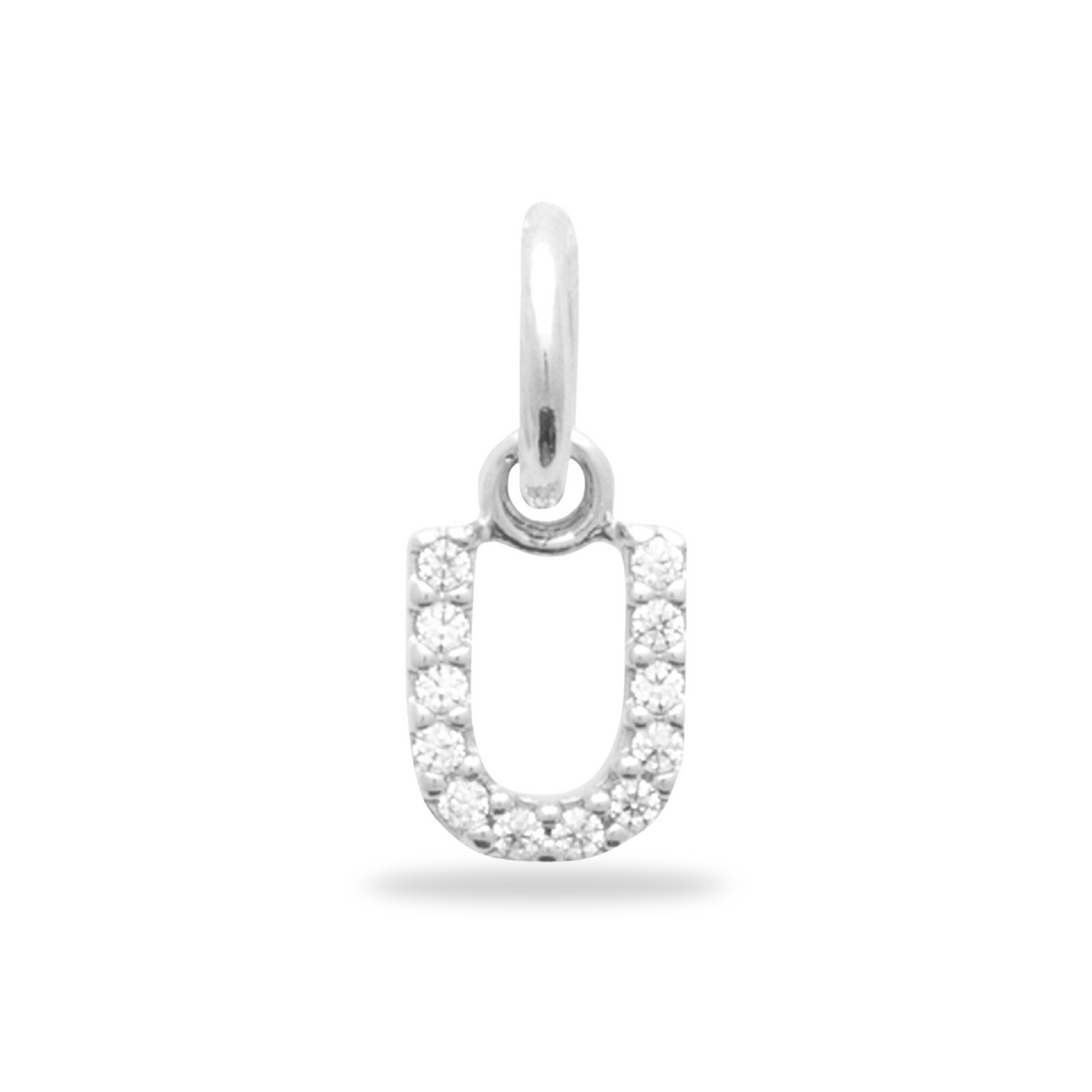 Charm Mini breloque initiale scintillante - Argent Sterling 925