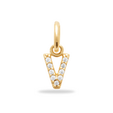 Initial Charm Sparkle Charm Plaqué or 18 carats - gratuit