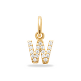 Initial Charm Sparkle Bedel - 18k verguld - free