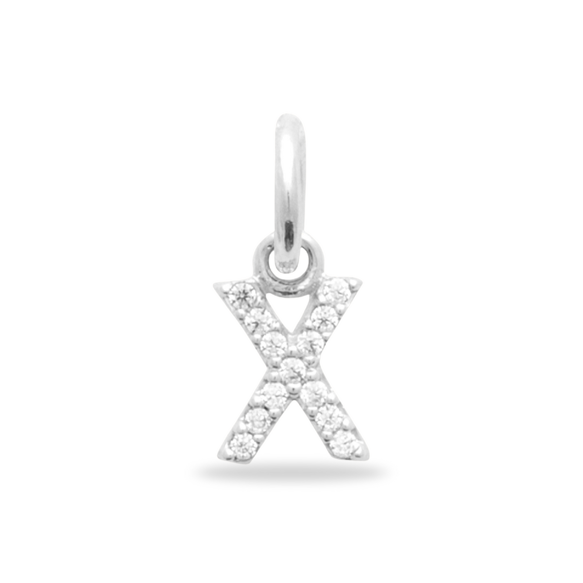 Charm Mini breloque initiale scintillante - Argent Sterling 925