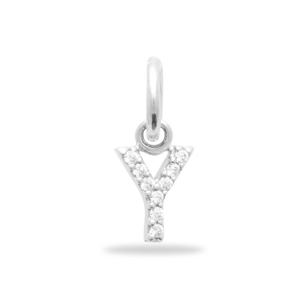 Initial Charm Sparkle Charm 925 Sterling Silber – gratis