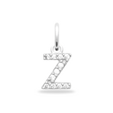 Charm Mini breloque initiale scintillante - Argent Sterling 925