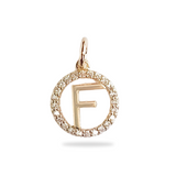 Charm Letter Sparkle-Anhänger – 18 Karat vergoldet