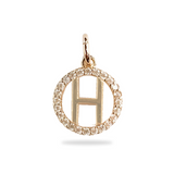 Charm Letter Sparkle-Anhänger – 18 Karat vergoldet