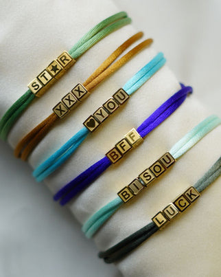 Family Cube Bracelet - Stainless steel gold