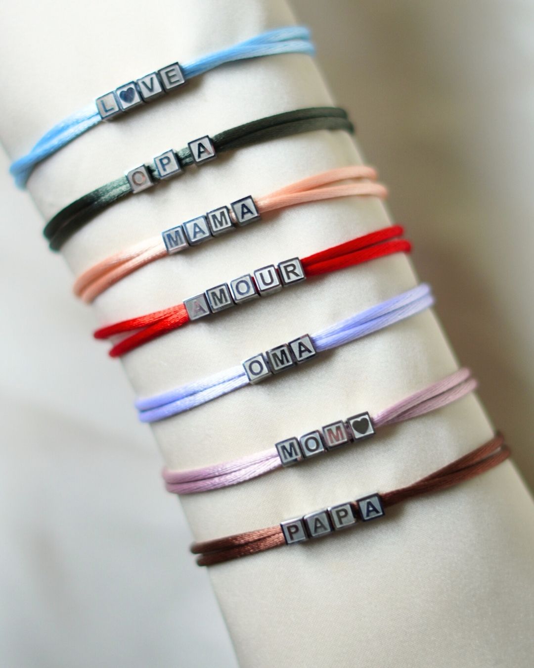 Bracelet Cube Familial - Acier inoxydable argent