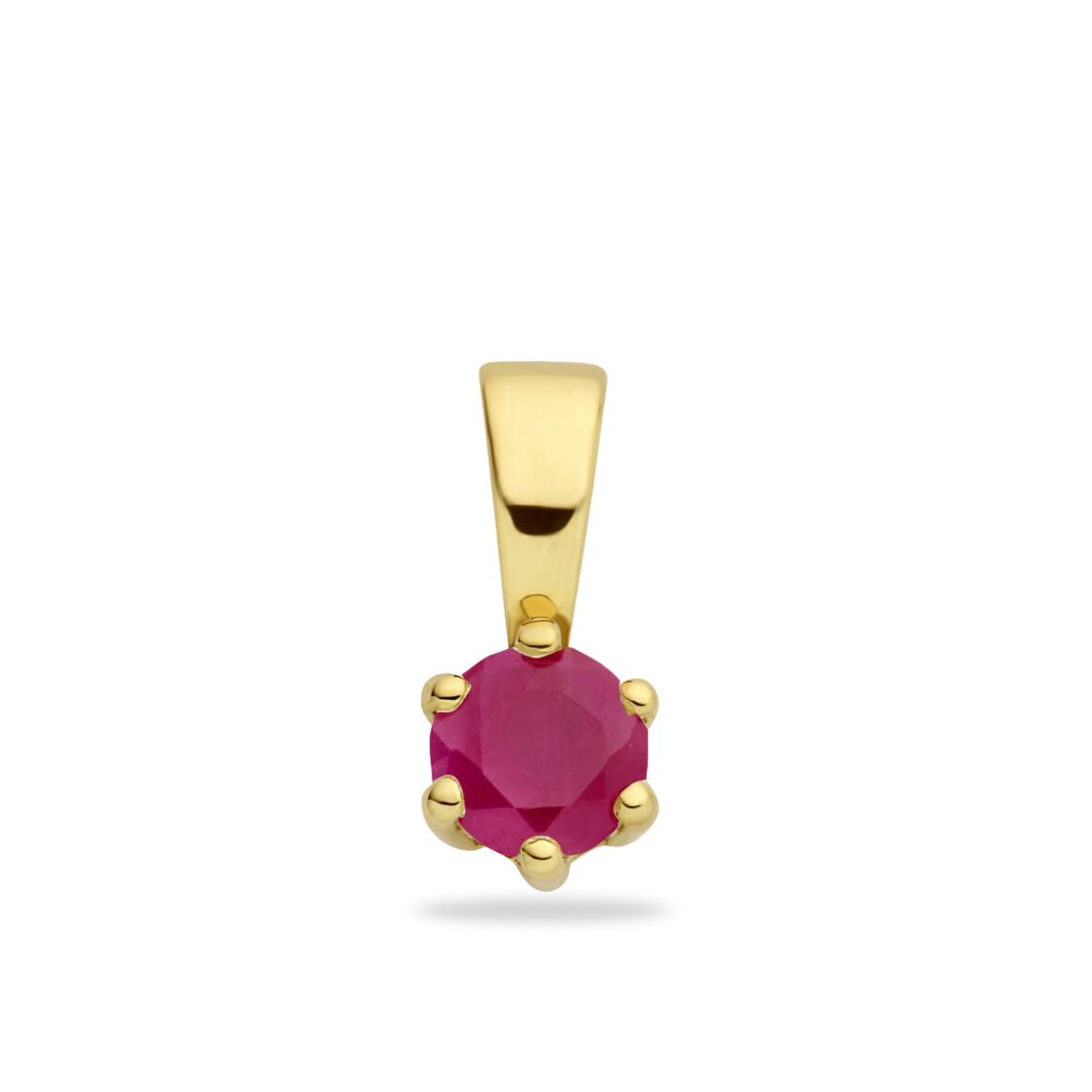 14k Losse Birthstone Charm bedel - 14k Solid Gold