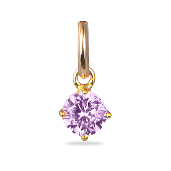 Birthstone Charm - 18k Gold plated