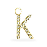 Bedel Initial party oorbel letter - Verguld