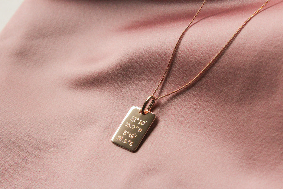 Quote Necklace - Gold plated