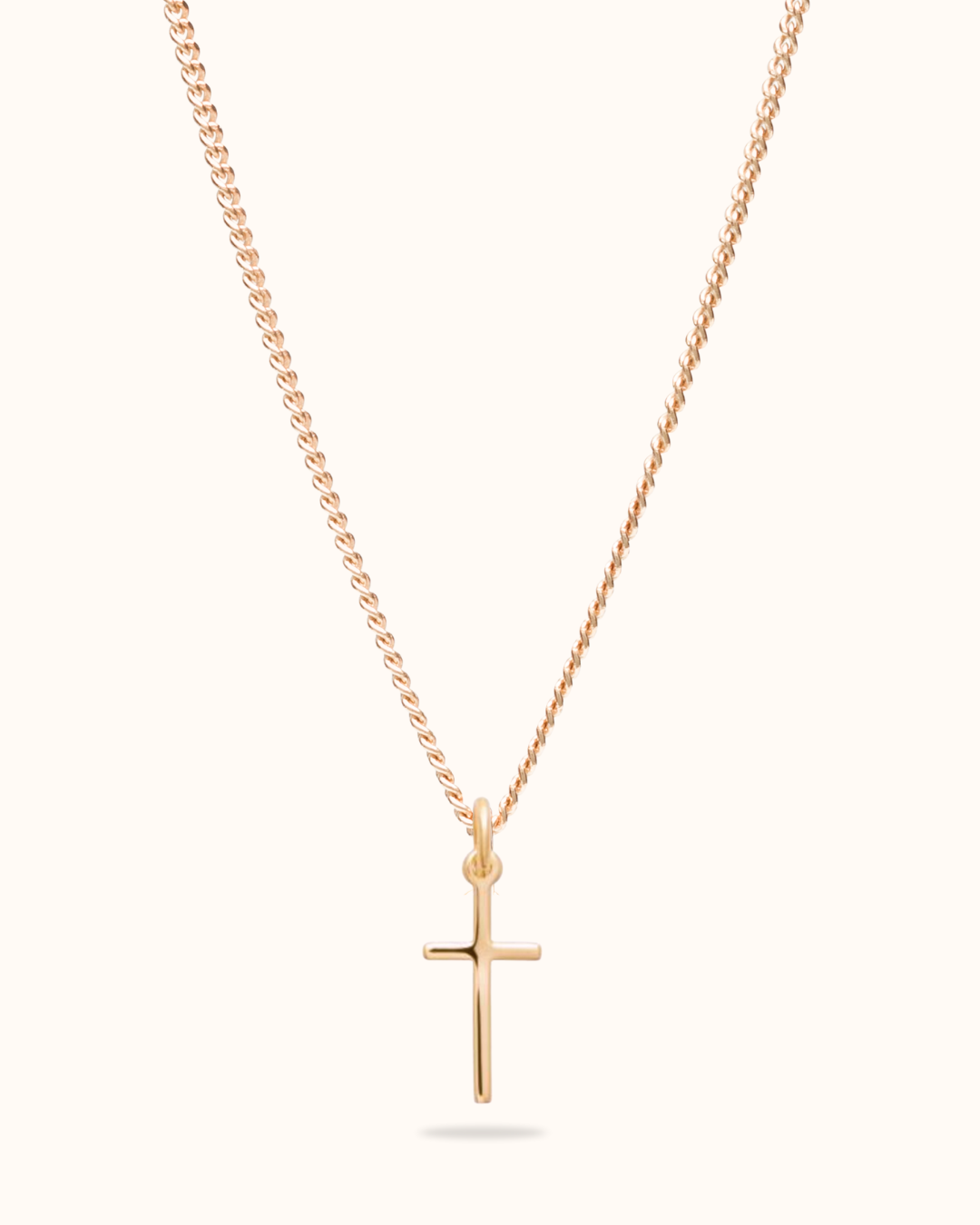 Necklace with cross - Gold plated