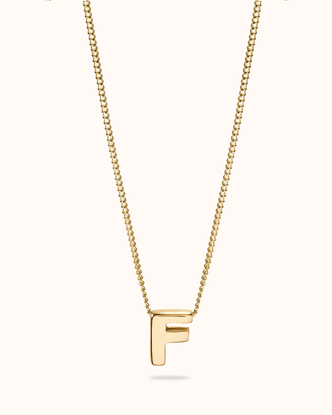 14k Letter ketting - 14k Solid Gold