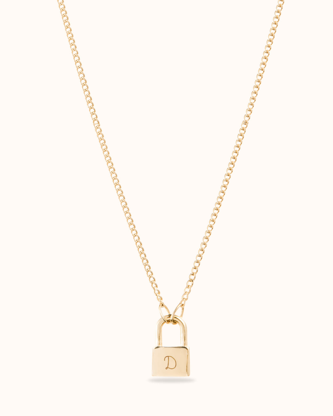 Lock Your Love Necklace - Gold plated