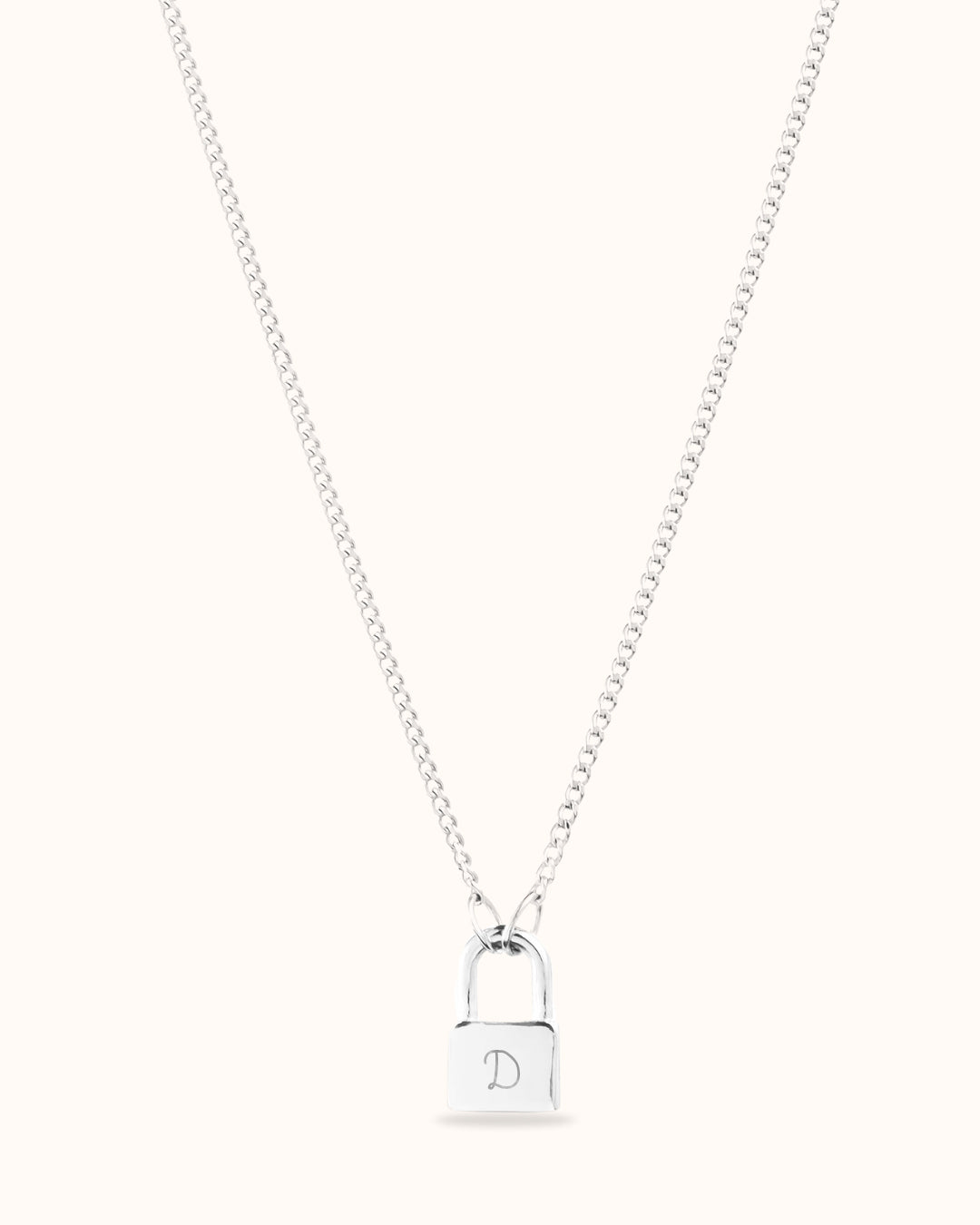 Collier Lock Your Love - Argent