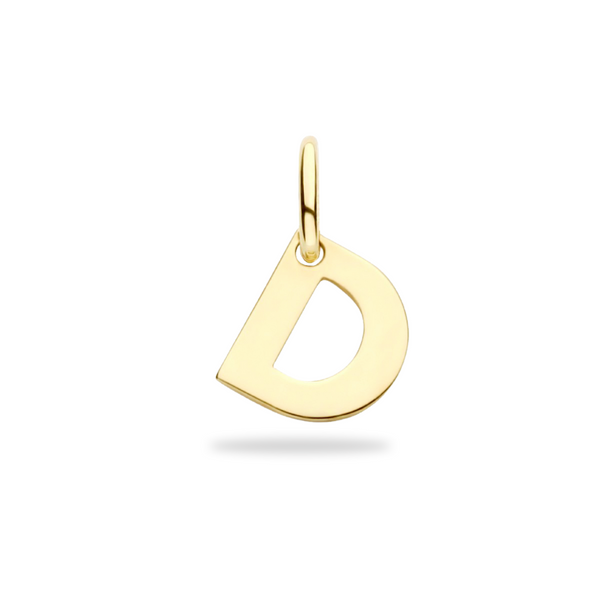 Initial Charm Bedel - 14k Solid Gold - free