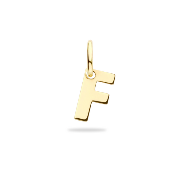 Initial Charm Bedel - 14k Solid Gold - free